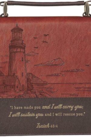 6006937170636 Premium Classic Vegan Leather Inspirational Bible Cover for Men & Women: I Will