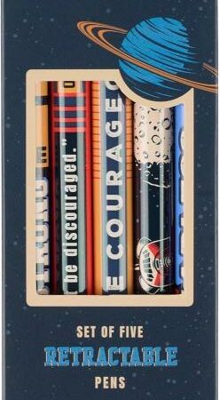 6006937171008 Be Courageous Blue Ink Ballpoint Pen Set Joshua 1:9