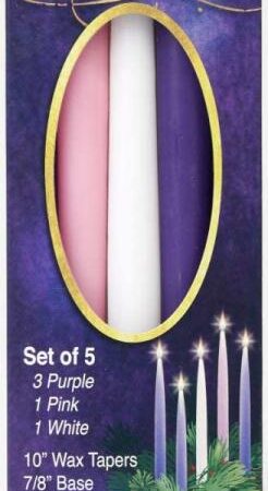 871241003064 Advent Candles Purple Pink White