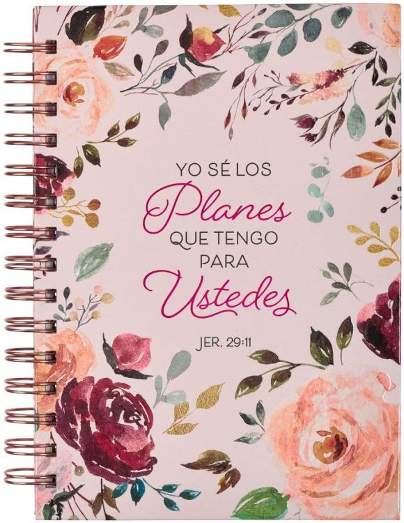 9781639522903 Diario Espiral Rosado Floral Los Planes Jer. 29:11