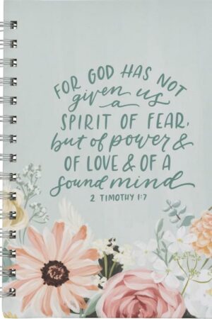 9798896780762 Let The Power Love And A Sound Mind Mint Floral Journal 2 Timothy 1:7