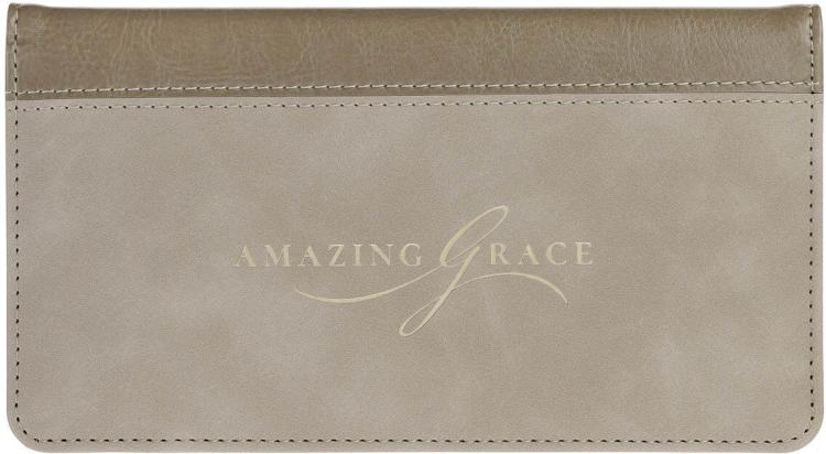 1220000329829 Premium Vegan Leather Inspirational Scripture Checkbook Cover for Women: Amazing