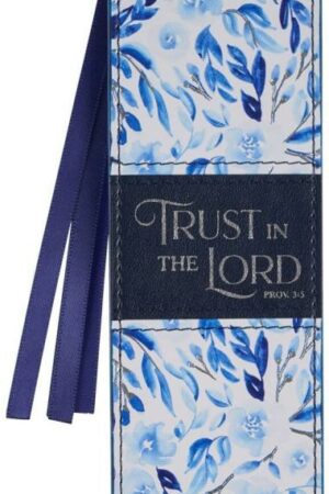 1220000327412 Premium Vegan Leather Inspirational Scripture Bookmark for Women: Trust in the L