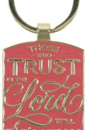 1220000722286 Novelty Inspirational Scripture Split Metal Keychain for Women: Trust the Lord E