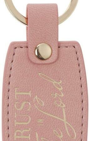 1220000722385 Novelty Inspirational Scripture Vegan Leather Split Metal Keychain for Women: Tr