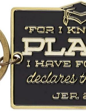 1220000722422 Novelty Inspirational Scripture Split Metal Keychain & Storage Tin Set for Men