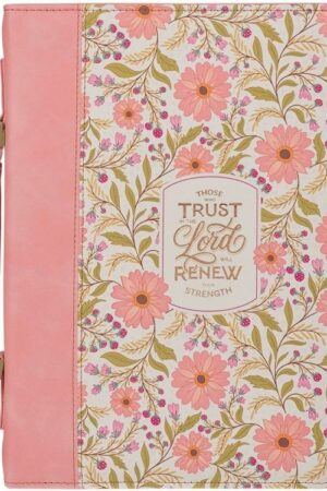 1220000722545 Premium Fashion Vegan Leather Bible Cover for Women: Those Who Trust in The Lord