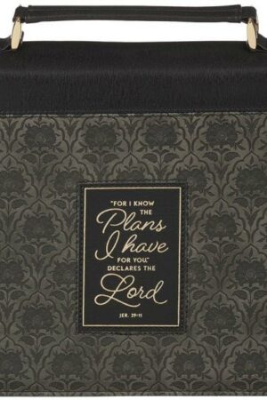 1220000722606 Premium Fashion Vegan Leather Bible Cover for Men & Women: I Know The Plans Insp