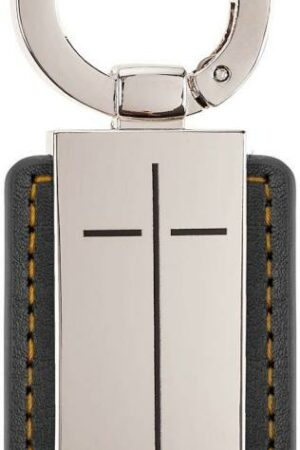 1220000722705 Novelty Inspirational Scripture Vegan Leather Retractable Clip Metal Keychain fo