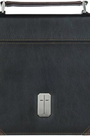 1220000723054 Premium Classic Vegan Leather Bible Cover for Men: Man of God Inspirational Bibl