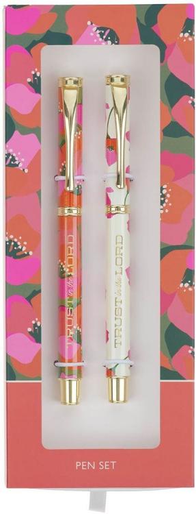 1220000723139 Premium Inspirational Medium Ballpoint Pen Set for Women: Trust in the Lord Enco