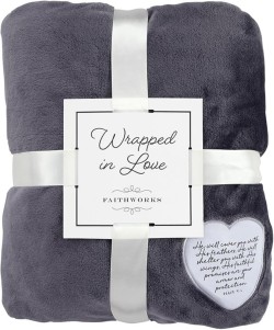 195002604940 Fleece Blanket He Will Cover You With His Feathers Psalm 91:4