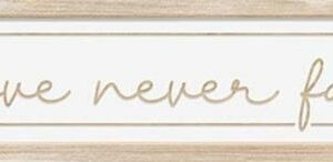 195002624337 Love Never Fails Carved Art