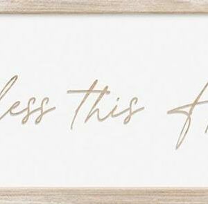 195002624368 Bless This Home Carved Art