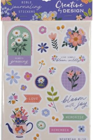 6006937177192 Multicolor Inspirational Scripture Bible Journaling Sticker Sheet Set for Women