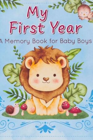 9781959982005 With Love My First Year A Memory Book for Baby Boys Blue Keepsake Photo Book